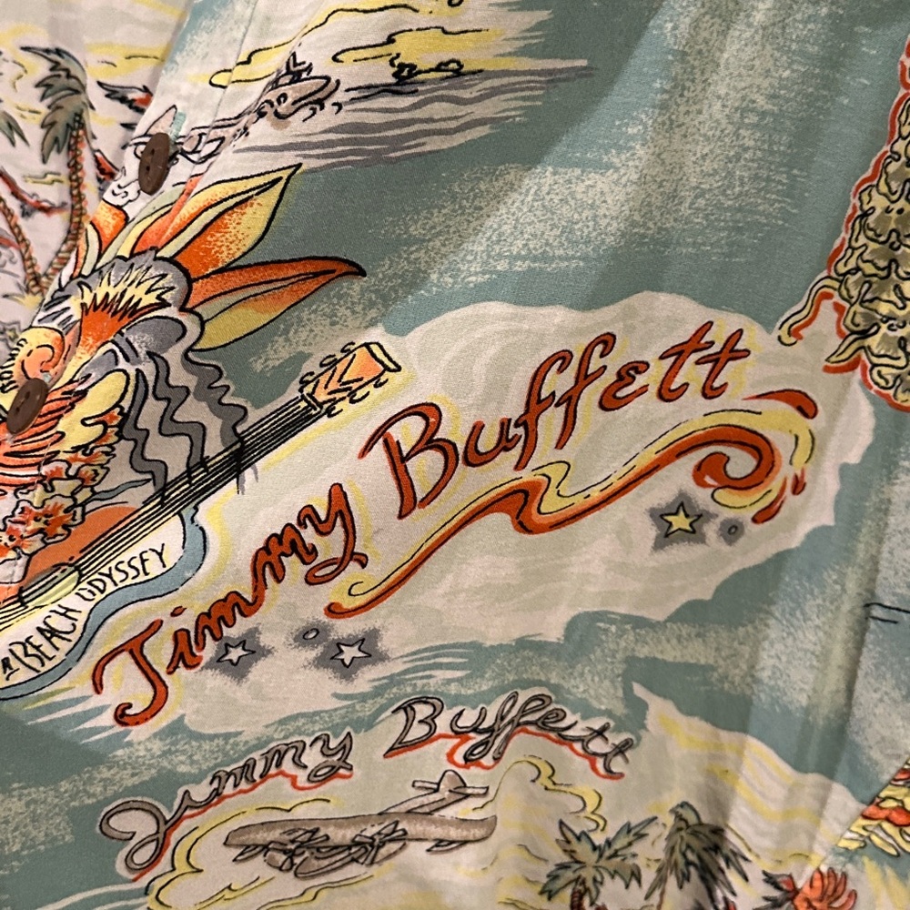 Vintage Jimmy Buffett A Beach Odyssey Tour Shirt 2001 GIANT Mens Large - Picture 3 of 6